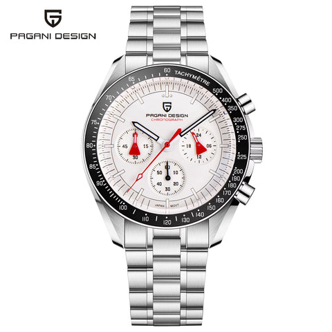 PAGANI DESIGN Men'S Luxury Quartz Watch Japan VK63 Watches for Man Top Synthetic Sapphire Glass Mirror Wrist Watch Clocks Gifts