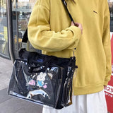Transparent Bag Ita Bag Bolsos Cruzados Japanese Cute Big Bag Female Bag New Student Shoulder Cross Body Hand Bag Tote Bag