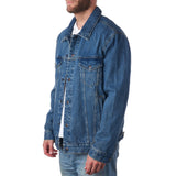 Derek Men's Classic Denim Trucker Jacket - Timeless Casual Style with Rugged Appeal