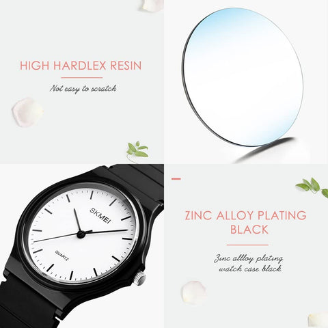 Women'S Watches Ladies Quartz Watch Waterproof Wrist Watch Resin Fashion Casual Wristwatch for Girls