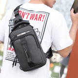 Anti-Theft Chest Shoulder Bag Men'S Sling Crossbody Bag Messenger Backpack USB Port Bag