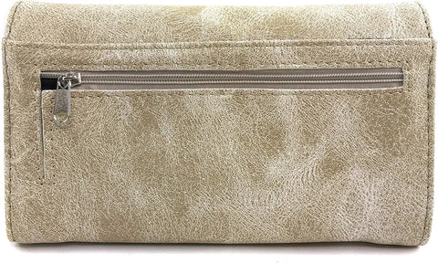 Stylish Western Cross Daisy Flower Concealed Carry Tote Handbag for Women