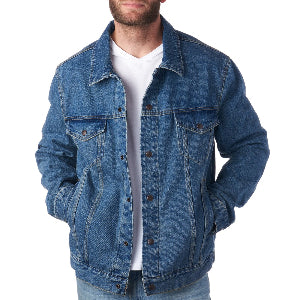 Derek Men's Classic Denim Trucker Jacket - Timeless Casual Style with Rugged Appeal