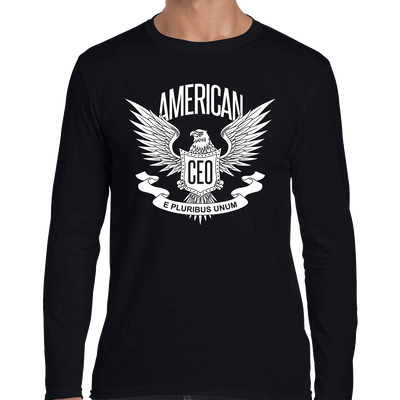 American CEO Patriotic Eagle Men's Long Sleeve Shirt