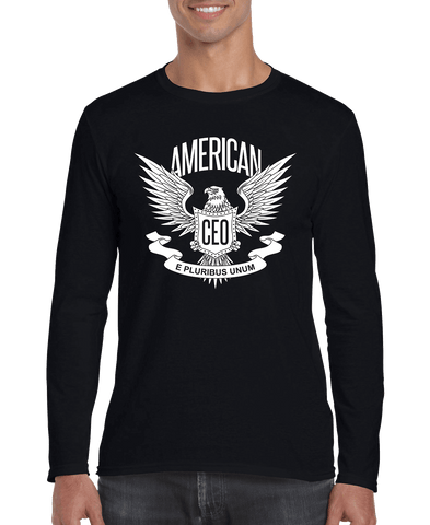 American CEO Patriotic Eagle Men's Long Sleeve Shirt