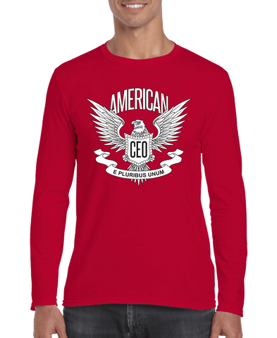 American CEO Patriotic Eagle Men's Long Sleeve Shirt