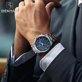 Men'S Luxury Business Watch Tough Stainless Steel Men'S Watch Sports Waterproof Watch Workplace Men'S Gift Wrist Watch