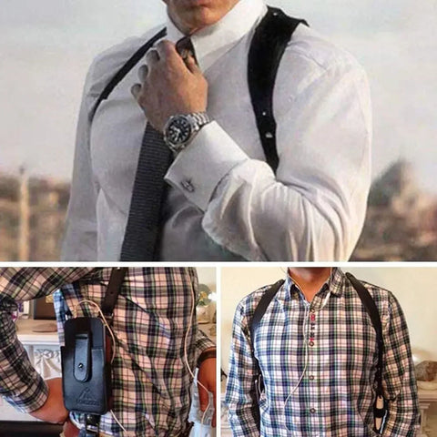 Men anti Theft Secret Agent Bag Hidden Underarm Shoulder Bag Holster Wallet Secret Agent Service Costume Bag Armpit Case
