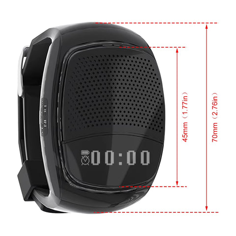 Bluetooth-Compatible Sports Music FM Radio Watch B90 Running Wrist Watch Alarm Watch Audio for Running/Hiking
