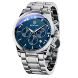 Men'S Luxury Business Watch Tough Stainless Steel Men'S Watch Sports Waterproof Watch Workplace Men'S Gift Wrist Watch