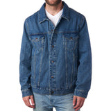 Derek Men's Classic Denim Trucker Jacket - Timeless Casual Style with Rugged Appeal