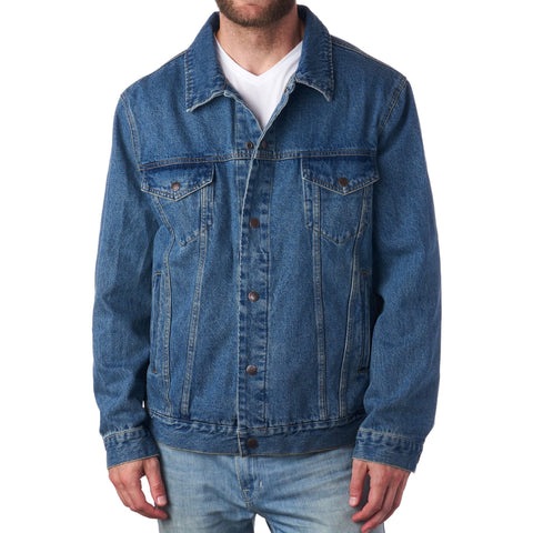 Derek Men's Classic Denim Trucker Jacket - Timeless Casual Style with Rugged Appeal