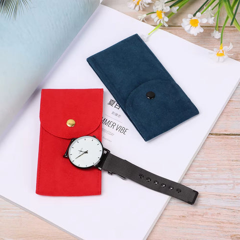 Flannelette Watch Storage Bag Men Women Durable Portable Watch Dust Protection Case Watch Collection Accessories