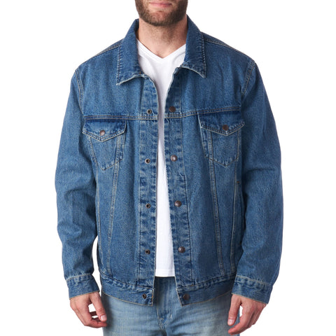 Derek Men's Classic Denim Trucker Jacket - Timeless Casual Style with Rugged Appeal