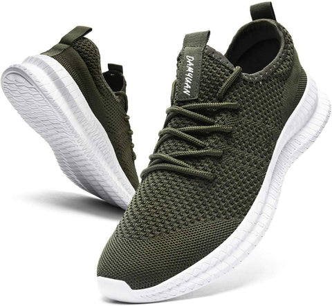 Men Running Shoes Men Casual Breathable Walking Shoes Sport Athletic Sneakers Gym Tennis Slip on Comfortable Lightweight Shoes