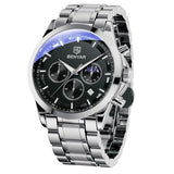 Men'S Luxury Business Watch Tough Stainless Steel Men'S Watch Sports Waterproof Watch Workplace Men'S Gift Wrist Watch