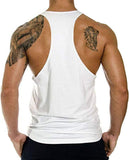 Men'S Gym Bodybuilding Stringer Tank Top Workout Muscle Cut Shirt Fitness Sleeveless Vest