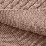 Sweaters for Men Cable Knit Crew Neck Top Long Sleeve Dressy Casual Fall and Winter Quarter Zip Pullover Sweater