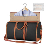 Buylor 2In1 Convertible Garment Bag Foldable Suit Storage Bag Large Capacity Travel Duffle Bag Waterproof Tote Fitness Gym Bag