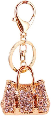 Bling Bling Crystal Keychain Lovely Handbag Decoration Car Key Decoration for Womens and Girls