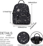 Mini Backpack for Girls, Printing Shool Bag Waterproof Fashion Purse (32)