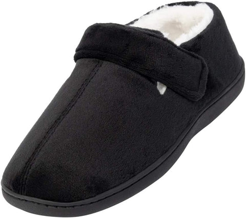 Men’S Memory Foam Fleece Lined House Slippers for Seniors