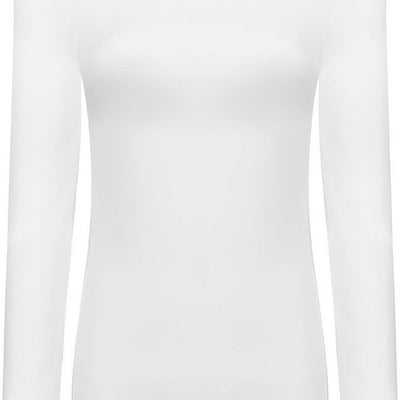 Women'S Long Sleeve T-Shirt Scoop Neck Basic Layer Stretchy Shirts