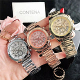 2025 Women Watches Geneva Famous Luxury Brand Fashion Gold Watches for Ladies Casual Female Quartz Watch Women'S Wristwatches