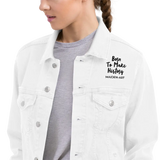 Unisex denim jacket The Rebel Girl in Me will never die